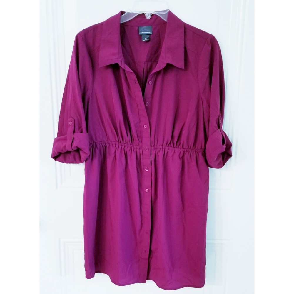 Oh Baby by Motherhood tunic top red violet Size L